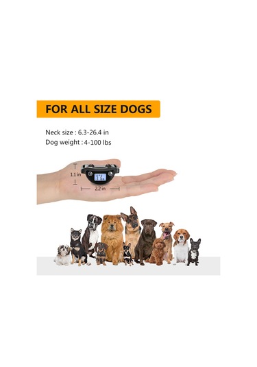 Köpek Havlama Tasması Büyük Orta Büyük Köpekler İçin Havlama Önleyici Eğitim Tasması Bip Titreşim Şo-