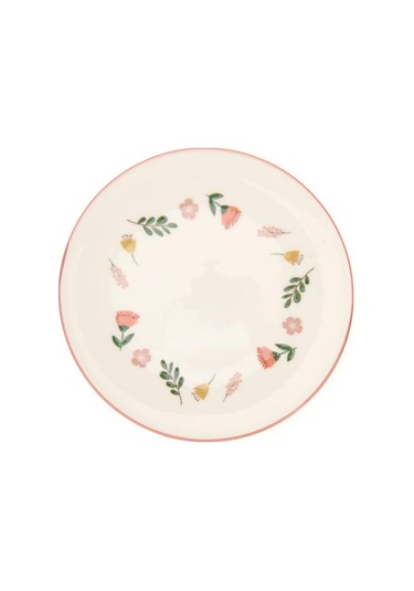 Tulu Porselen Faylinn Pasta Tabağı - Renkli - 19 Cm Renkli