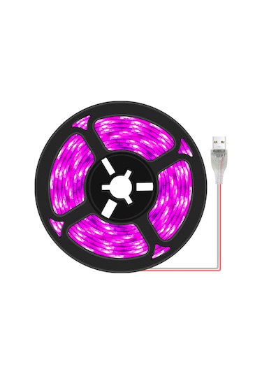 Shineyee 3m 180 Led Usb Bitki Büyüme Lambası, Pembe Mor Işık, Ip65 Su Geçirmez, İç Mekan Sulu Besleme Bitkileri İçin