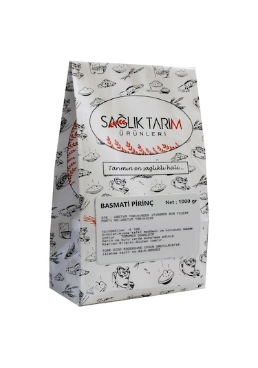 Sağlık Tarım Ürünleri Basmati Pirinç 1 KG