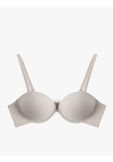 Koton Rahat Kalıp Ekstra Dolgulu Destekli Sütyen Bej 6wlk10006mk Ekru