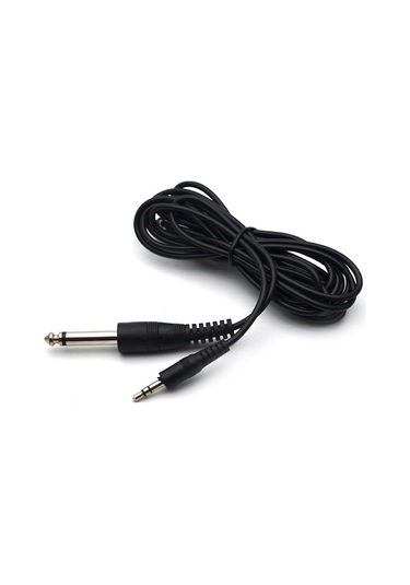1.4 Metre 6.3mm. Mono Çivi Jack To 3.5mm. Stereo Aux Gitar Kablo