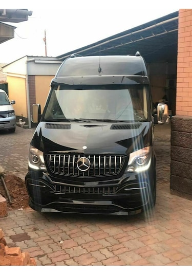 Mercedes Sprinter W906 Gtr Ön Panjur Izgara Seti Krom-siyah 2014-