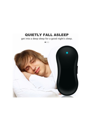 Dofolink Ems Kas Stimülasyonlu Uyku Kaliteli Anti Horlama Cihazı - Taşınabilir, Elektrikli, Konforlu Uyku Sağlayıcı Siyah
