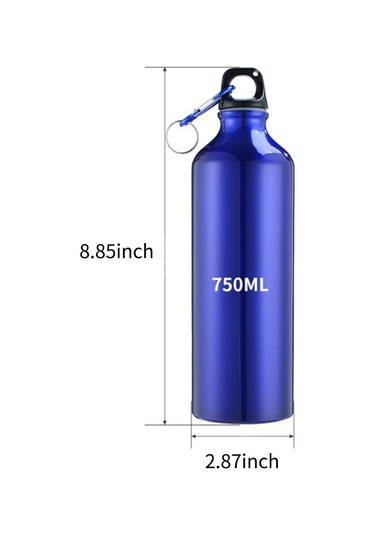 Padalink 750ml Aluminyum Spor Su Bardağı, Taşınabilir Karabinerli, Dış Mekan Bisiklet Turu Kamp İçin Dayanıklı Ve Konforlu İçecek Kabı Çok Renkli