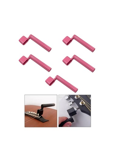 Midex W11-pk-5x Gitar Tel Sarıcı Gitar Burgu Çevirici Pembe 5 Adet