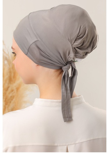 Sihirli Yapışkanlı Kaymayan Bone Koyu Gri Antrasit Koyu Gri