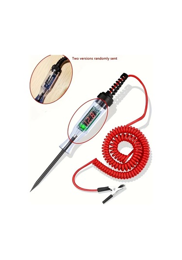 Willowhaven Kırmızı Dijital Göstergeli 6-24v Dc Araç Devre Test Kalemi Profesyonel Oto Tamir Ekipmanı