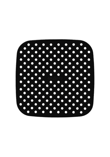 Buffer Silikon Fırın & Airfryer Kare Pişirme Matı 21.5 Cm Siyah