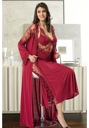 Xses 1019 Kadın Çeyizlik Penye 6'lı Takım-bordo Bordo