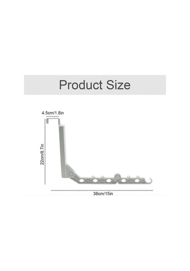 Ganzhoushop 2 Adet Kapı Askısı Katlanabilir Çamaşır Kurutma Askısı - Kapı Elbise Askısı, Modern Ve Yerden Tasarruf Sağlayan Katlama Fonksiyonu, Yük Kapasitesi 5 Kg, Balkon Gardırop İçin Çok Renkli