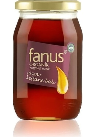 Fanus Organik Süzme Kestane Balı 460 G