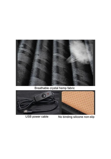 5v Araba Usb Arayüz Elektrikli Isıtma Koltuğu Yastık, Boyut:kahve