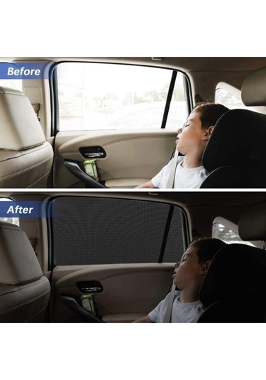Araba Yan Cam Perdesi Güneş Önleyici Araç Içi Güneşliği Için Sinekliği Koruyucu Örtü