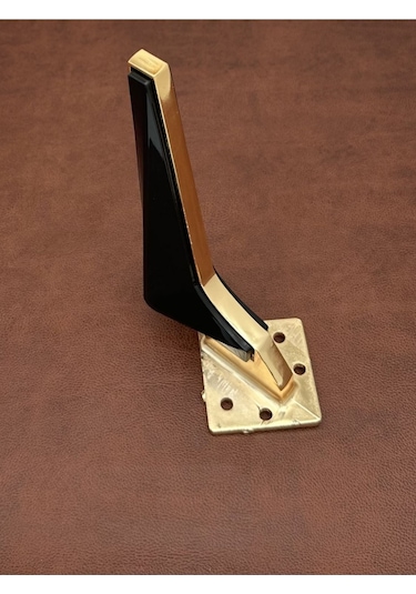 Wings Gold Siyah Mobilya Koltuk Ayağı Chester Komidin Tv Ünitesi Vestiyer Ayağı 21 Cm 8 Adet