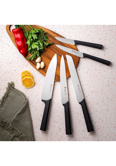 Aryıldız Pro Edge 6 Parça Bıçak Seti 257876 Siyah