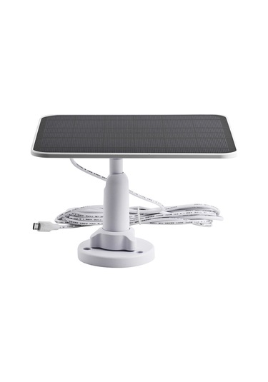 Mufunye Güneş Enerjili Güvenlik Kamerası Şarj Paneli - 5w Mikro Usb, 300cm Kablo