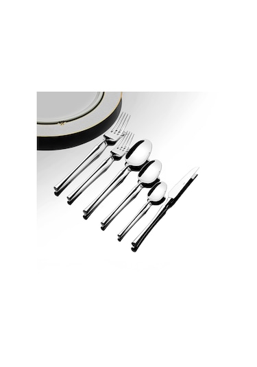 Nehir Marbella Sade 6 Kişilik 36 Parça Çatal Kaşık Bıçak Takımı GÜmüş