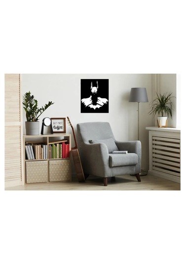 Batman Mdf Duvar Dekorasyon Lazer Kesim 35x25 Cm