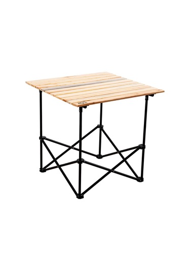 Katlanabilir Ahşap Kamp Ve Piknik Masası Xl - Akordion - 54026 - Taşıma Çantalı Çok Renkli