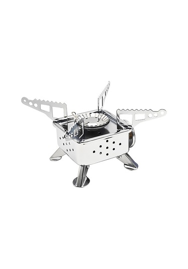 Ranyeek Katlanabilir Mini Gaz Sobası - Çelik Malzeme, 16x16x10cm Genişletilebilir, 530g Hafif, Depolama Çantasıyla Çok Renkli