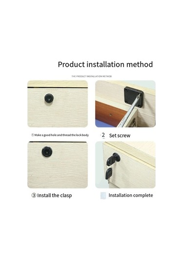 Ulzyvf Uzun Ofis Masası Kilidi Kilidi Karşı Kapı Hırsızlığa Dolap Çekmece Çekirdek Ev