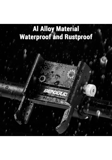 Suofeng Alüminyum Bisiklet Telefon Tutucu, Motor, Elektrikli Scooter İçin Navigasyon Ve Takip, Titanyum Renkli Temel Model Gri