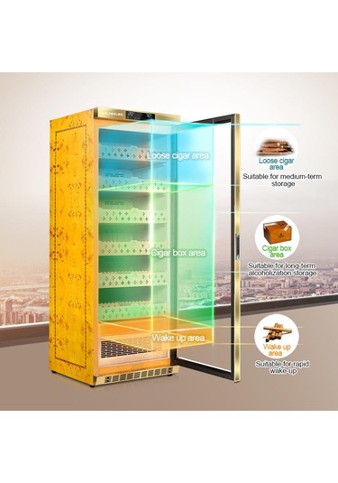 Raching Elektronik Puro Dolabı Gold Mon2800a