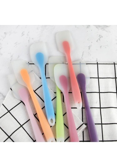 Kırmızı 1 Adet Mutfak Silikon Spatula Krem Pişirme Spatula Mini Saydam Isıya Dayanıklı Kazıyıcı Pişirme Gereçleri Krep Omlet İçin Kullanın