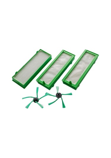 Unimarket Kobold Vr200 Ve Vr300 Vakum Robotları Için Aksesuar Seti - 3x Hepa Filtre Ve 2x Yan Fırçalar Süpürge Yedek Parçaları 5 Adet