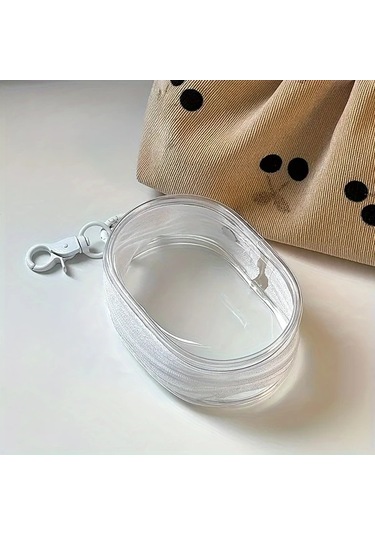 Hightower Siyah Şeffaf Kablo Saklama Kutusu, Seyahat İçin Taşınabilir Şarj Ve Kulaklık Düzenleyici