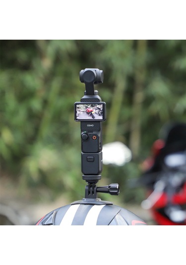 Geeroyoo Aksiyon Kamerası Aksesuarı - Actıon 4/ınsta360 Go3 İçin Esnek Yapışkan Taban, Kask Ve Düz Yüzeylerde Kullanım