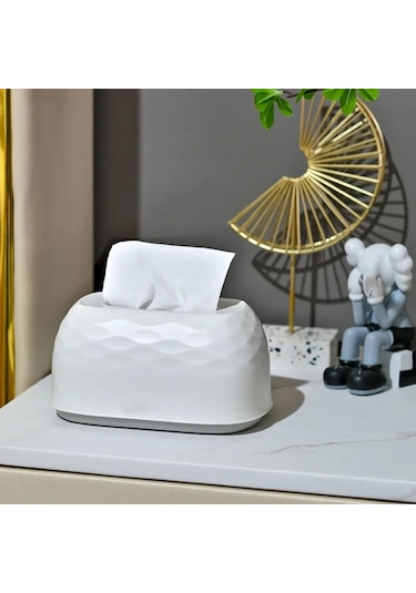 Sarı Doku Kutusu Tuvalet Kağıdı Kutusu Peçete Tutucu Kılıf Basit Şık Kağıt Doku Dağıtıcı Ev Araba Organizatör