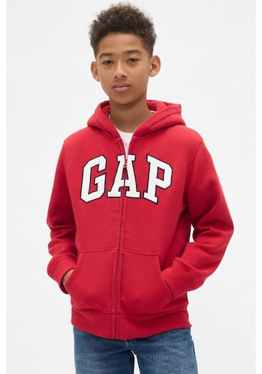 Gap V-frch Oc Çocuk Sweatshirt Kırmızı