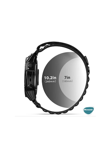 Microsonic Amazfit GTS 2 Mini Kordon Alpine Loop Siyah
