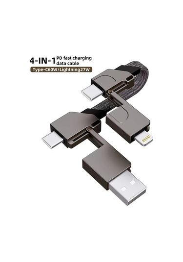 Honeybeeshop 4 İnç 1 Süper Hızlı Şarj Usb Tip C Veri Kablosu Alüminyum Alaşımlı Turuncu 15 5 Cm Düz Şekil İphone Uyumlu Samsung Xiaomi One Plus İçin