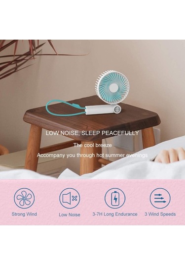 Soulader Taşınabilir Usb Şarjlı Mini El Fanı - Kolay Taşınabilir Kişisel Serinletici