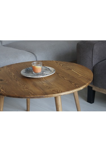 Ahşap Yuvarlak Ort Sehpa- 75 Cm Çap Ahşap Yuvarlak Ort Sehpa- 75 Cm Çap