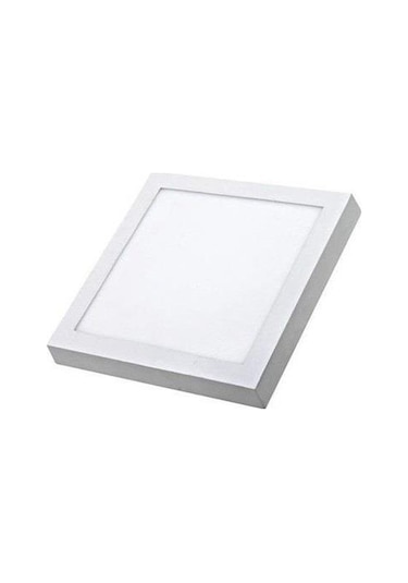 Zhltools 18 Watt Sıvaüstü Kare Led Panel Beyaz Kasa Beyaz Renk 1900 Lümen Beyaz