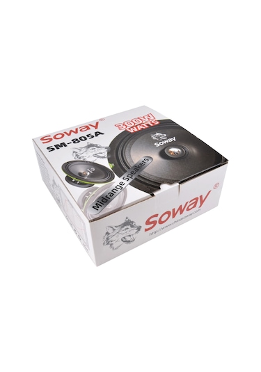 Soway Sm-805a 20cm Midrange Kurşun Göbek 300w 60rms Hoparlör 2adt