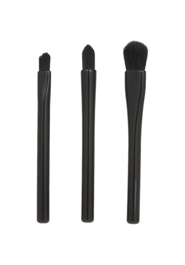 Qingmipy Dönüştürülebilir Uzatılabilir 4'lü Çift Taraflı Makyaj Fırçası Seti - Göz Farı, Dudak, Tonlama Ve Pudra Fırçası - Siyah