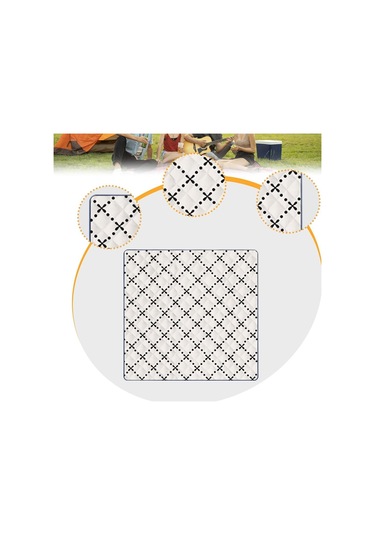 Homyl Piknik Battaniyesi Su Geçirmez Büyük Katlanabilir Plaj Izgara Çok Renkli