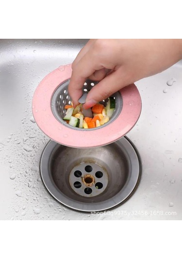 Geeksen Mutfak Lavabo Tıkanıklığını Önleyici Filtre 11 Cm - Saç Ve Gıda Artıklarını Tutar, Akışı Kolaylaştırır Renk Seçenekli Mavi