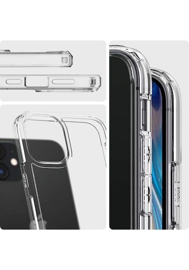 Logis iPhone Uyumlu 12 6.1" Şeffaf Kılıf Silikon Koruma