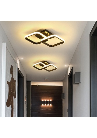 Konesam Modern Giriş Led Avize - Dayanıklı Akrilik, Sıcak Işık, Üç Yapraklı Model Diğer