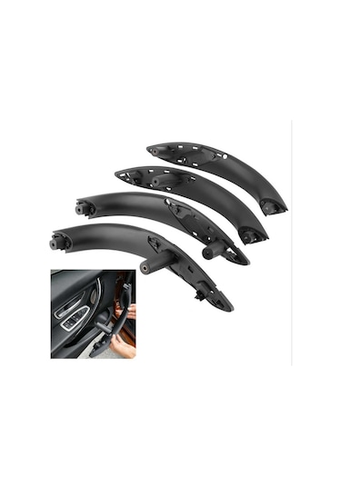Bmw F30 Kapı Tutamak Seti 4 Parça Siyah 51417279311/312