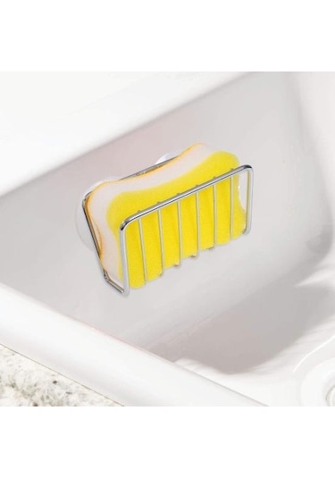 Sünger Tutucu Yumruksuz Mutfak Lavabo Kompakt Güvenli Vantuz Organizatör Düzenli Sayaçlar Mutfak Lavabo Aksesuarları