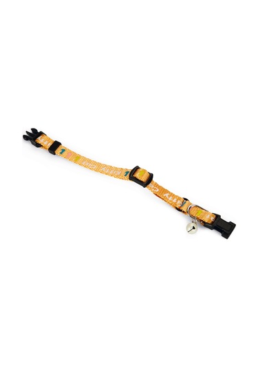 Beeztees Yavru Kedi Boyun Tasması, Zilli, Sarı, 17,5-23cm