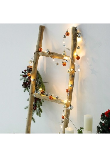 Maoyaya Pil İle Çalışan 2 Metre 20 Led Noel Süs Işığı - Sıcak Beyaz Renk Diğer