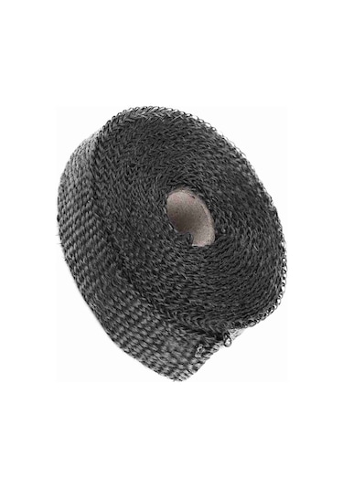 Xiyyadms 5m Uzunlukta Siyah Cam Elmas Izolasyon Bezi - Motosiklet Ve Araç Egzos Boruları İçin Yüksek Sicaklık Dayanıklı Isı Engelleyici